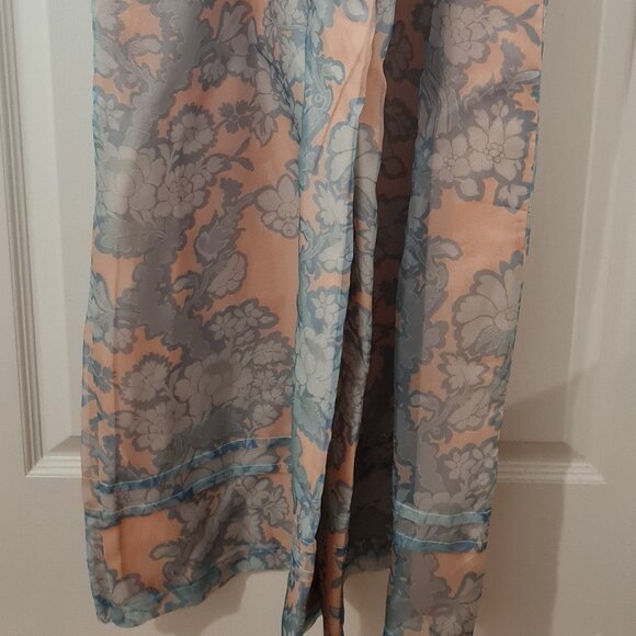 Anthropologie Somerset Jumpsuit Light Blue Peach Organza Size Small NWT - Picture 10 of 11